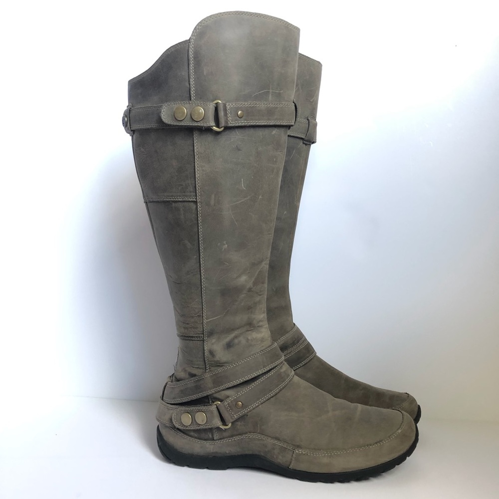 Leather tall boots The North Face, riding boots.